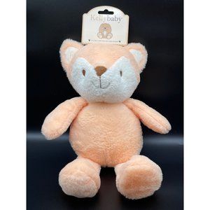 Kellytoy Baby Cuddle Fox 12" Orange Peach Stuffed Plush Rattle Crinkle Lovey Toy